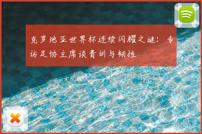 克罗地亚世界杯连续闪耀之谜:专访足协主席谈青训与韧性
